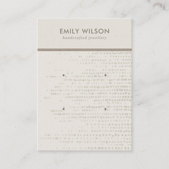 SIMPLE OEUF POINTS BLANCS 2 CARTE D'AFFICHAGE D'ÉT (Devant)