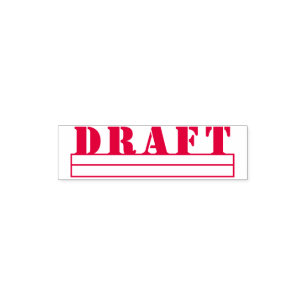Simple Office Business Invoice Draught Self-inking Stamp