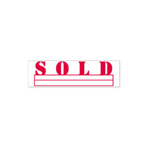 Simple Office Business Invoice Sold Self-inking Stamp