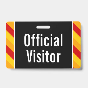 Simple "Official Visitor" Badge