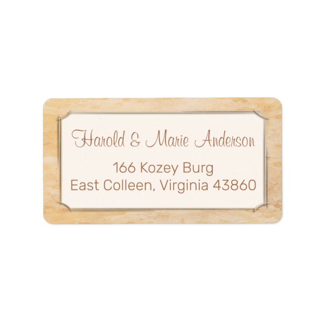 Simple Old fashioned Address / Shipping Label (Front)