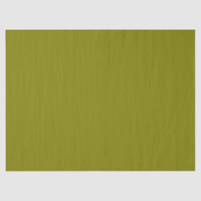 Simple Olive Green Solid Colour Tissue Paper (Front)
