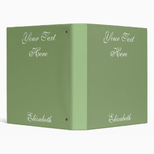 Simple One Colour Personalized Name Binder Design