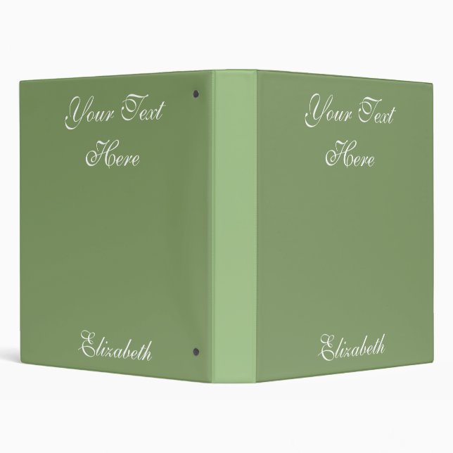 Simple One Colour Personalized Name Binder Design (Background)
