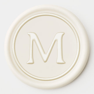 Simple One Letter Monogram Wax Seal Sticker