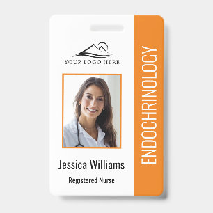 Simple Orange Nursing Badge