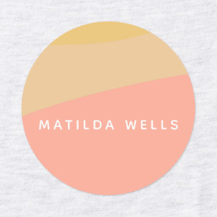 Simple Organic Shapes Sherbet Pastel Personalized