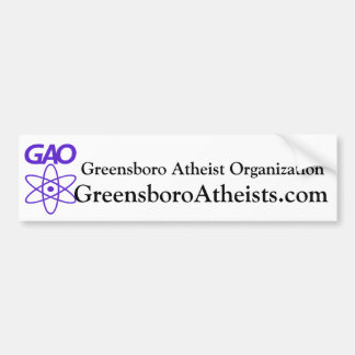 simple organization bumper sticker
