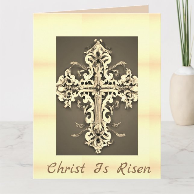 Simple Orthodox Easter Greeting Card (Front)