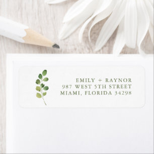 Simple Outdoor Green Mariage Adresse de retour