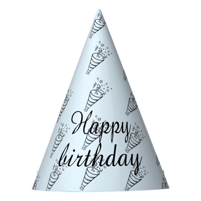 Simple Outline Party Hat (Front)