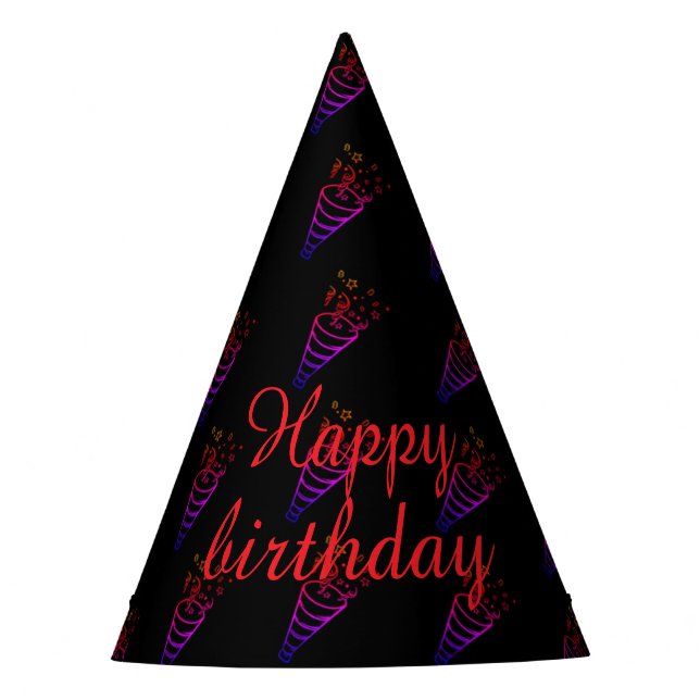 Simple Outline Party Hat (Front)