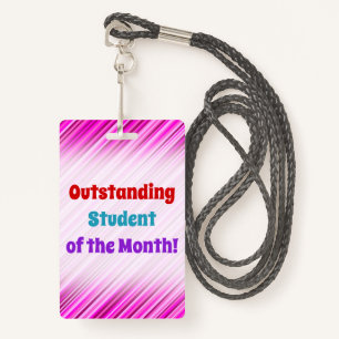 Simple "Outstanding Student of the Month!" Badge