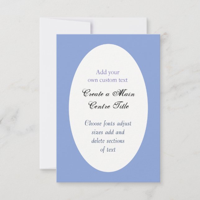 Simple Oval Easter or Wedding Custom Invite (Front)