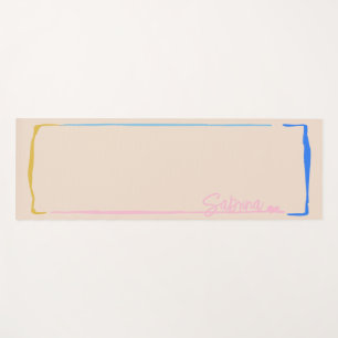 Simple Painted Yoga Mat