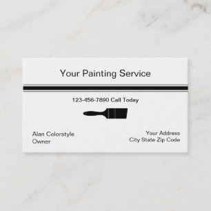 Simple Painter Business Card