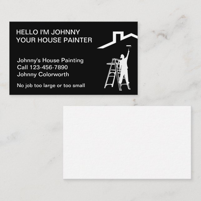 Simple Painter Business Cards (Front/Back)