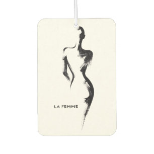 Simple painting gouache La Femme 01 poster Air Freshener