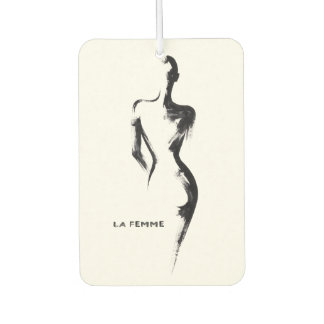 Simple painting gouache La Femme 01 poster Air Freshener
