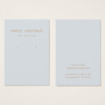 Simple Parisian Earring Display Card<br><div class="desc">This Parisian Display Card gives a nod to those retro colours of soft blue and tan. Super cute, super chic card for any business. Specifically for boutiques.</div>