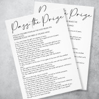 Simple Pass the Prize Bridal Shower Game