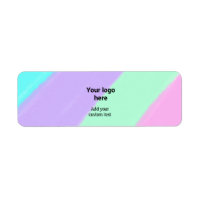 Simple pastel color add your logo custom text