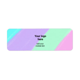 Simple pastel color add your logo custom text