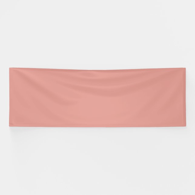 Simple pastel flamingo pink color banner (Horizontal)