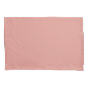 Simple pastel flamingo pink color pillowcase