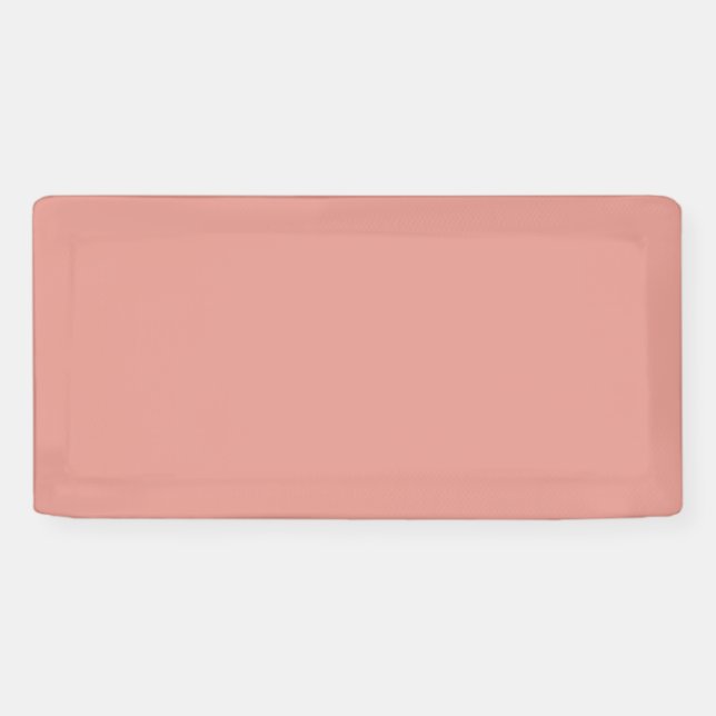 Simple pastel flamingo pink colour banner (Horizontal)
