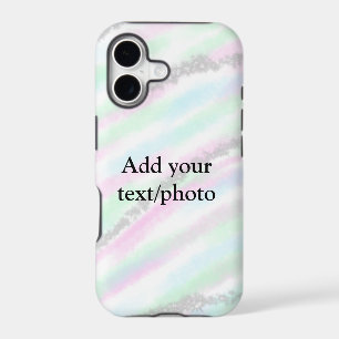 Simple pastel glitter colourful add your text phot