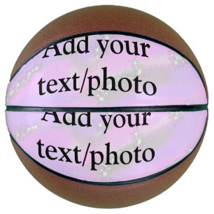 Simple pastel glitter colourful add your text phot basketball