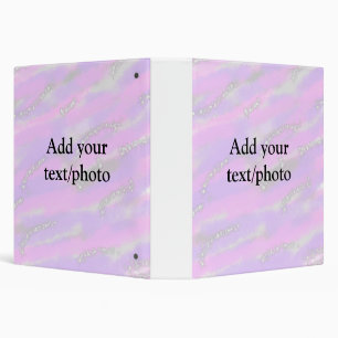 Simple pastel glitter colourful add your text phot binder