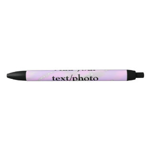 Simple pastel glitter colourful add your text phot black ink pen