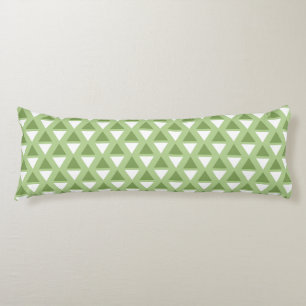 Simple pastel green pattern body pillow