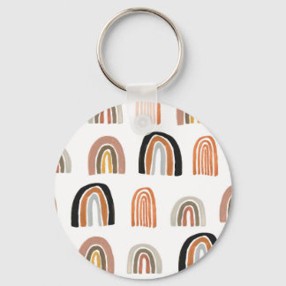 Simple Pastel Rainbow Kids Style Keychain