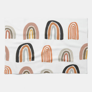 Simple Pastel Rainbow Kids Style Kitchen Towel