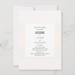 Simple Pastel Wedding Invitation