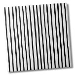 Simple Pattern Black White Stripes Tile<br><div class="desc">Use this simple black and white stripes backdrop to customize your living space. You can even change out the background colouring to really make it your own look. Plus you can even make the black stripes a completely different colour! Whether you want to use this tile as a little coaster...</div>