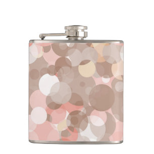 Simple Pattern - Circles Hip Flask