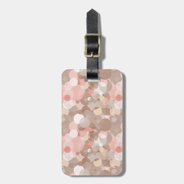 Simple Pattern - Circles Luggage Tag (Front Vertical)