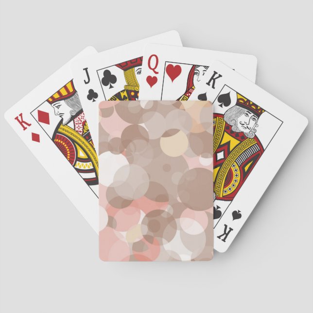 Simple Pattern - Circles Playing Cards (Back)