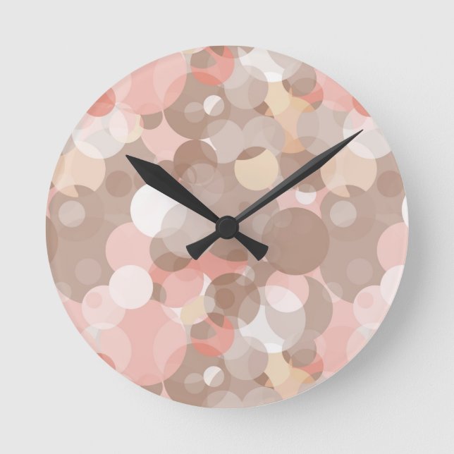 Simple Pattern - Circles Round Clock (Front)