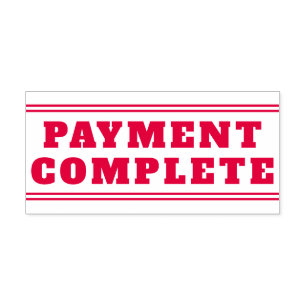 Simple "PAYMENT COMPLETE" Rubber Stamp
