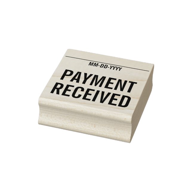 Simple "PAYMENT RECEIVED" Rubber Stamp (Stamp)