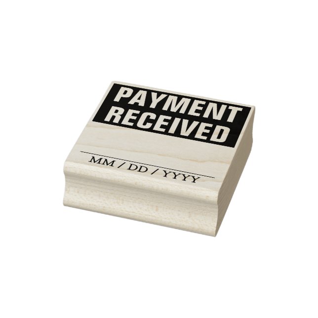 Simple "PAYMENT RECEIVED" Rubber Stamp (Stamp)