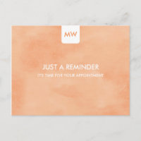 Simple Peach Chic Appointment Reminder QR Code