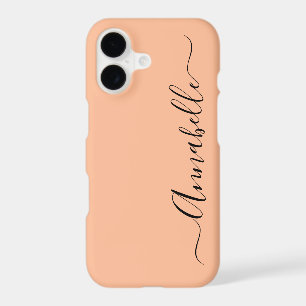 Simple Peach Personalized Name
