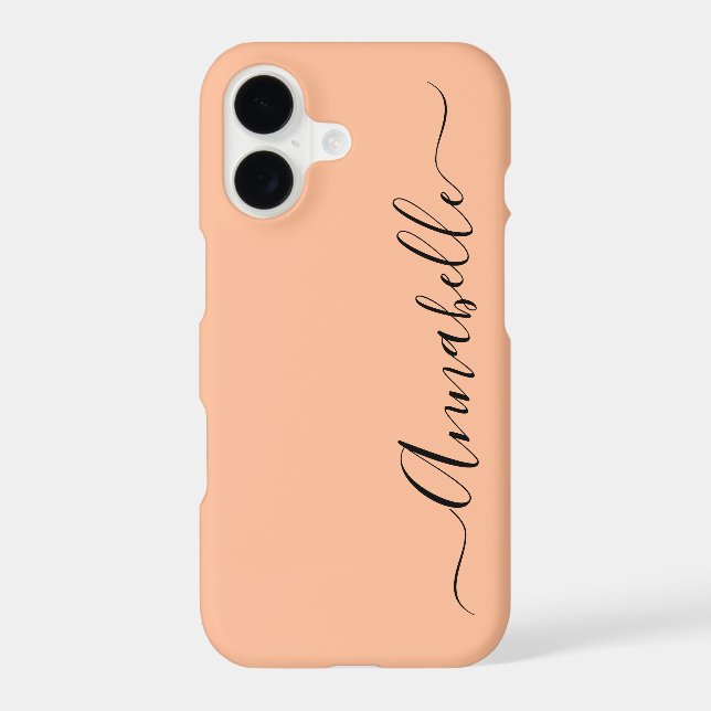 Simple Peach Personalized Name (Back)