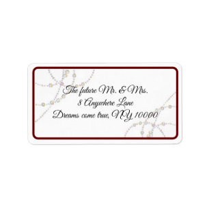 Simple Pearls Return address label